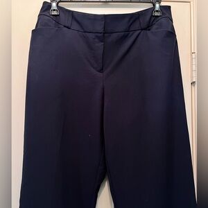 Worthington Curvy Straight Leg Slate Blue Women Dress Pants Trouser Size 14